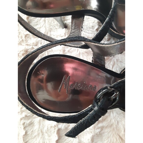 Marciano Women Size 8M Lace Jeweled Rhinestone Open Toe Stiletto Heels Glam - Picture 9 of 11